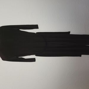 Elegant Black Long-Sleeve Jumpsuit